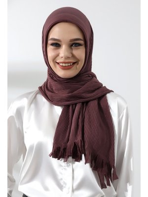 Mürdüm Hazır Pratik Fitilli Pamuklu Şal Mürdüm Hazır Pratik Fitilli Pamuklu Şal