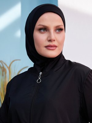 Siyah Yüzücü Eşarp Bone Siyah Yüzücü Eşarp Bone