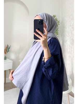 Pamuk Kraş Şal Gümüş