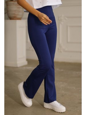 Lace Saks Mavisi Pantolon Tayt