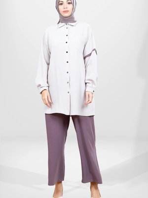 Taş/gül Kurusu Pantolon Tunik Takım Taş/gül Kurusu Pantolon Tunik Takım