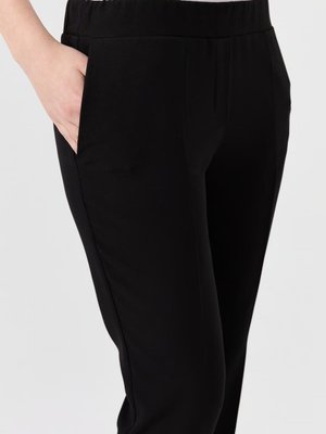 Beli Lastikli Havuç Pantolon Siyah