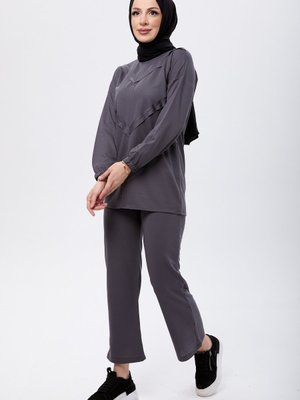 Antrasıt Tunik Pantolon Antrasıt Tunik Pantolon