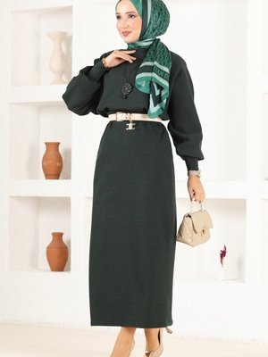 Zümrüt Kolyeli İkili Kışlık Takım Zümrüt Kolyeli İkili Kışlık Takım