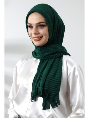 Zümrüt Yeşili Hazır Pratik Fitilli Pamuklu Şal Zümrüt Yeşili Hazır Pratik Fitilli Pamuklu Şal