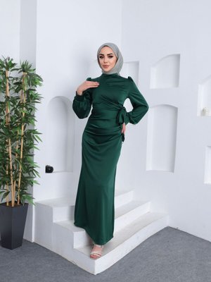 Yandan Bağlamalı Abiye Elbise