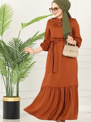 Taba Kemerli Mira Elbise