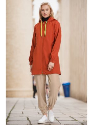 Kiremit Kapüşonlu Kap Kiremit Kapüşonlu Kap