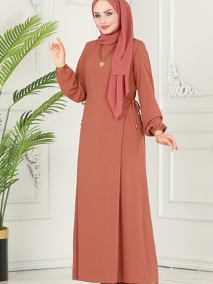 Somon Yandan Bağlamalı Aerobin Elbise Somon Yandan Bağlamalı Aerobin Elbise