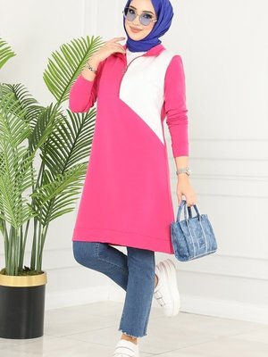 Fuşya Garnili Spor Tunik Fuşya Garnili Spor Tunik
