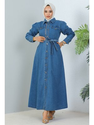 Lacivert Fermuarlı Kap