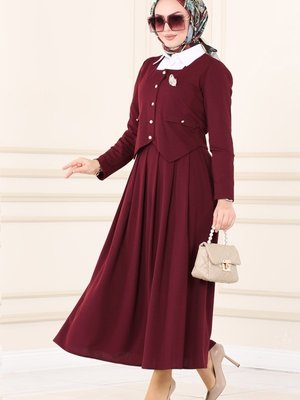 Bordo Aksesuar Cepli İkili Takım