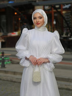 Kadın Kyla Tesettür Abiye Elbise