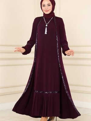 Mürdüm Pul Detaylı İkili Takım