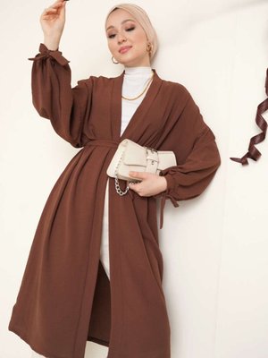 Kolları Kuşaklı Ayrobin Kumaş Şık Yazlık Kap Kolları Kuşaklı Ayrobin Kumaş Şık Yazlık Kap