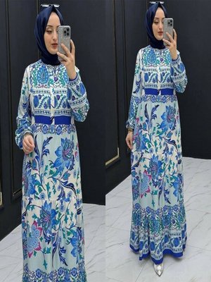 Desenli Yazlık Elbise Desenli Yazlık Elbise