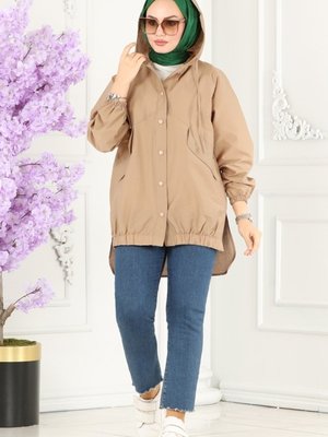 Koyu Vizyon Sual Kapüşonlu Paraşüt Kap Koyu Vizyon Sual Kapüşonlu Paraşüt Kap