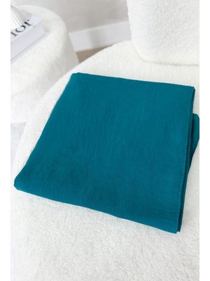 Turkuaz Pamuk Kraş Şal