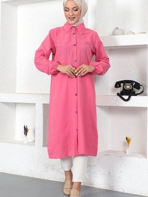 Uzun Boy Tunik Pembe