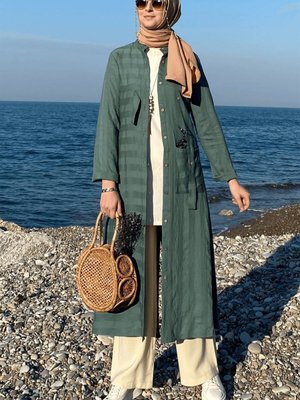 Göksel Yeşil Keten Kap Göksel Yeşil Keten Kap