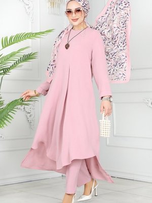 Pudra Kolyeli Mevsimlik İkili Takım Pudra Kolyeli Mevsimlik İkili Takım