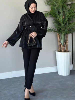 İğneli Tafta Ceket