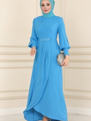 Mavi Drapeli Aerobin Elbise