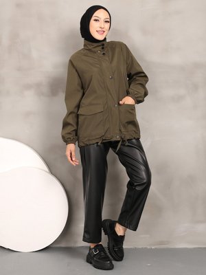 Haki Yagmurluk Ceket