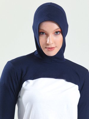 Lacivert Boneli Boyunluklu Kolluk