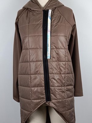 Şerit Detaylı Kapitone Mont Kahverengi Şerit Detaylı Kapitone Mont Kahverengi