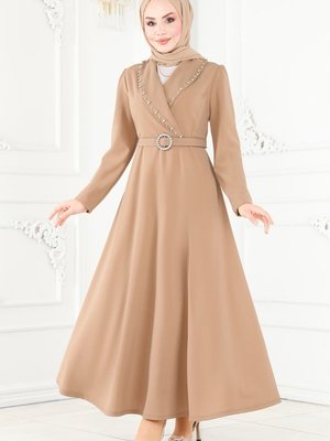 Vizyon Kruvaze Yaka Elbise