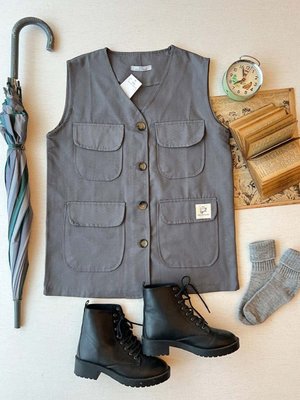 Gri Kargo Cepli Yelek