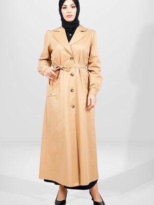 Camel Uzun Trençkot