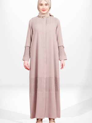 Bej Nervürlü Ferace