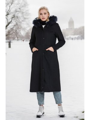 Hermes Kaşe Kaban Lacviert Hermes Kaşe Kaban Lacviert