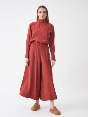 Modal Pantolon Etek Gül Kurusu