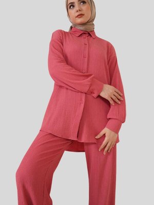 Gül Kurusu İkili Örme Takım Gül Kurusu İkili Örme Takım