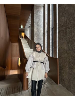 Esin Puff Scuba Ceket