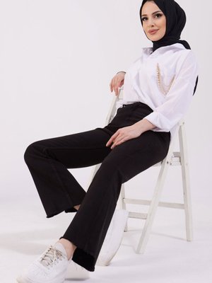 Sıyah Gabardin Pantolon Sıyah Gabardin Pantolon