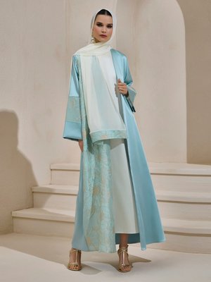 Mint Yeşili Vera Abaya Set