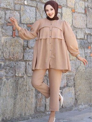 Olena Pantolonlu Takım