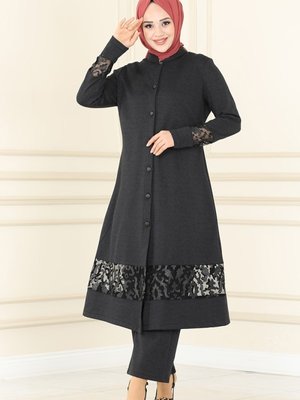 Antrasit Yakma Detaylı Kışlık Takım Antrasit Yakma Detaylı Kışlık Takım