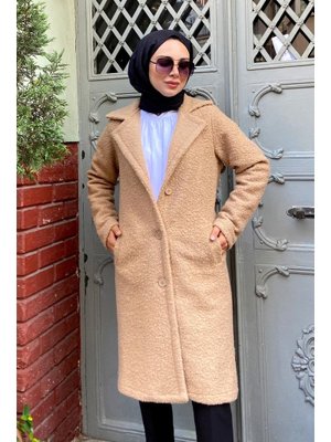 Camel Kruvaze Yaka Bürümcük Kaban Camel Kruvaze Yaka Bürümcük Kaban