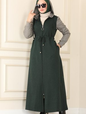 Zümrüt & Vizyon Beli Tünelli Kışlık Ferace Zümrüt & Vizyon Beli Tünelli Kışlık Ferace