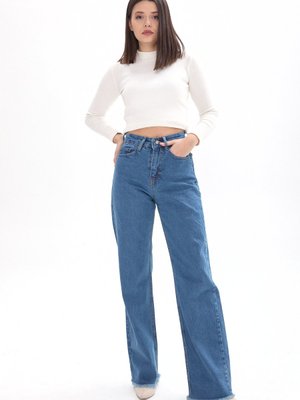 Yesıl Tınt Yıkama Wide Leg Yüksek Bel Geniş Paça Kot Pantolon Yesıl Tınt Yıkama Wide Leg Yüksek Bel Geniş Paça Kot Pantolon