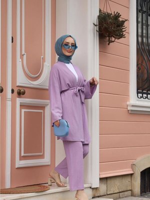 Kuşaklı Kimono Takım Kuşaklı Kimono Takım