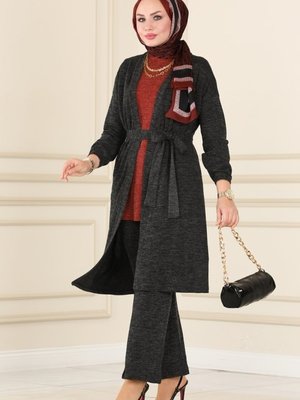 Tarçın & Siyah Kemerli Üçlü Selanik Takım Tarçın & Siyah Kemerli Üçlü Selanik Takım