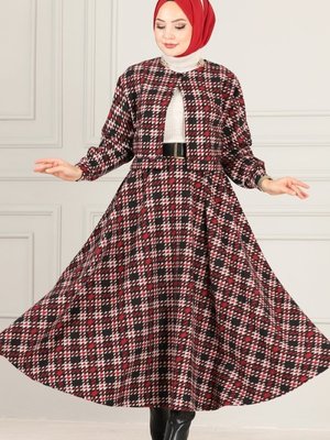 Bordo Ceketli Kışlık Takım