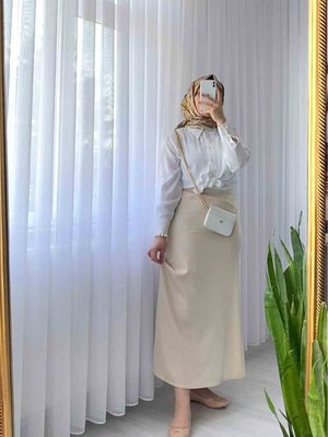 Velev Saten Etek Taş Rengi Velev Saten Etek Taş Rengi