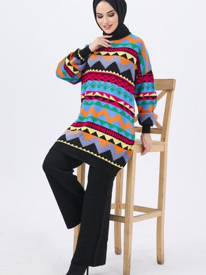 Sıyah Triko Tunik Pantolon